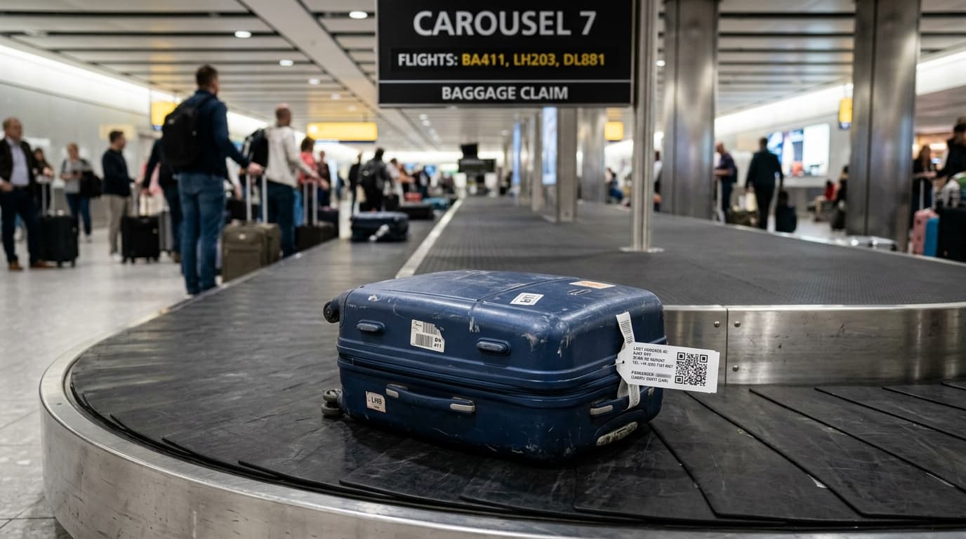 Maleta olvidada en aeropuerto